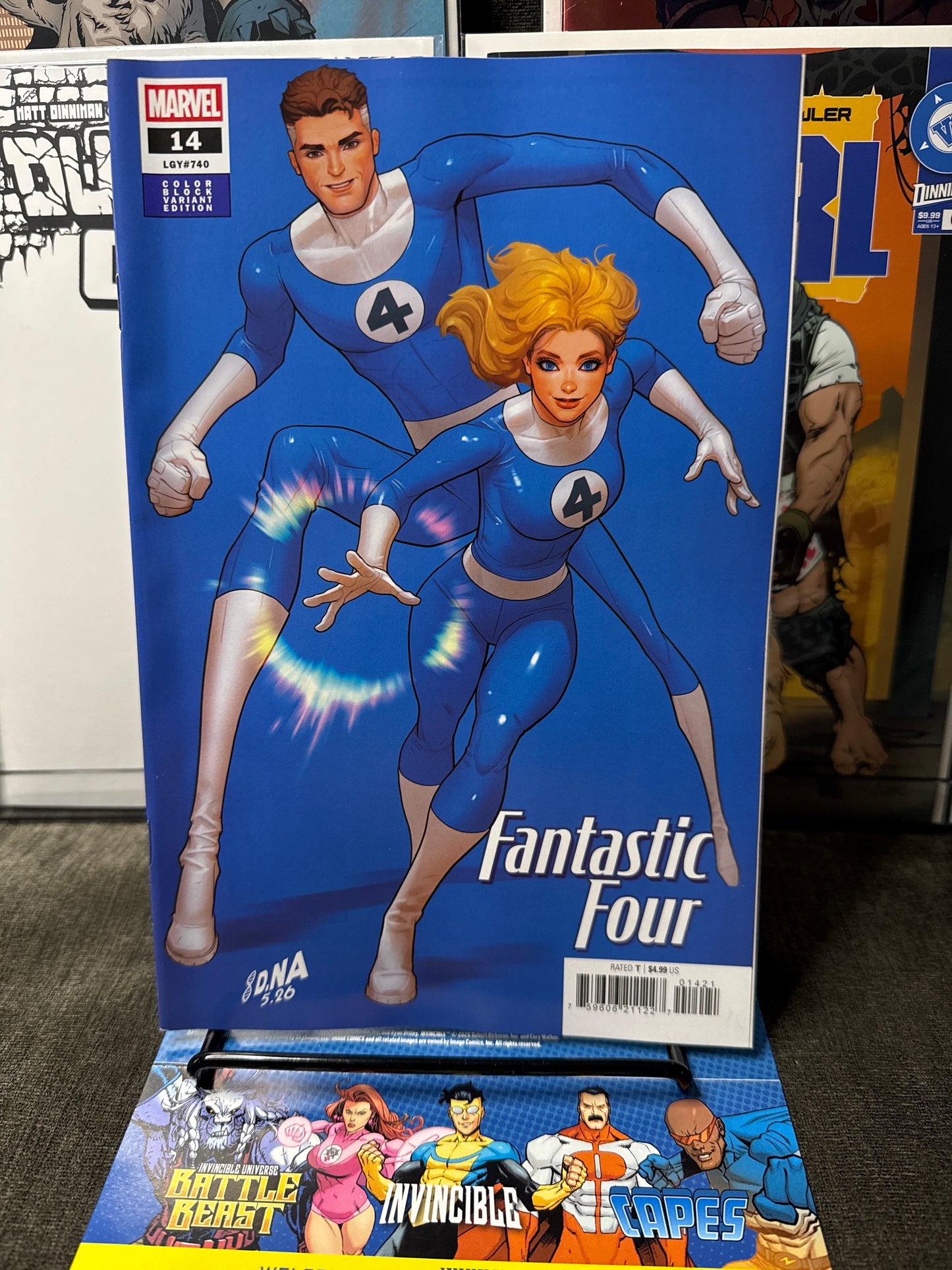 FANTASTIC FOUR #14 β David Nakayama Color Block Blue Variant