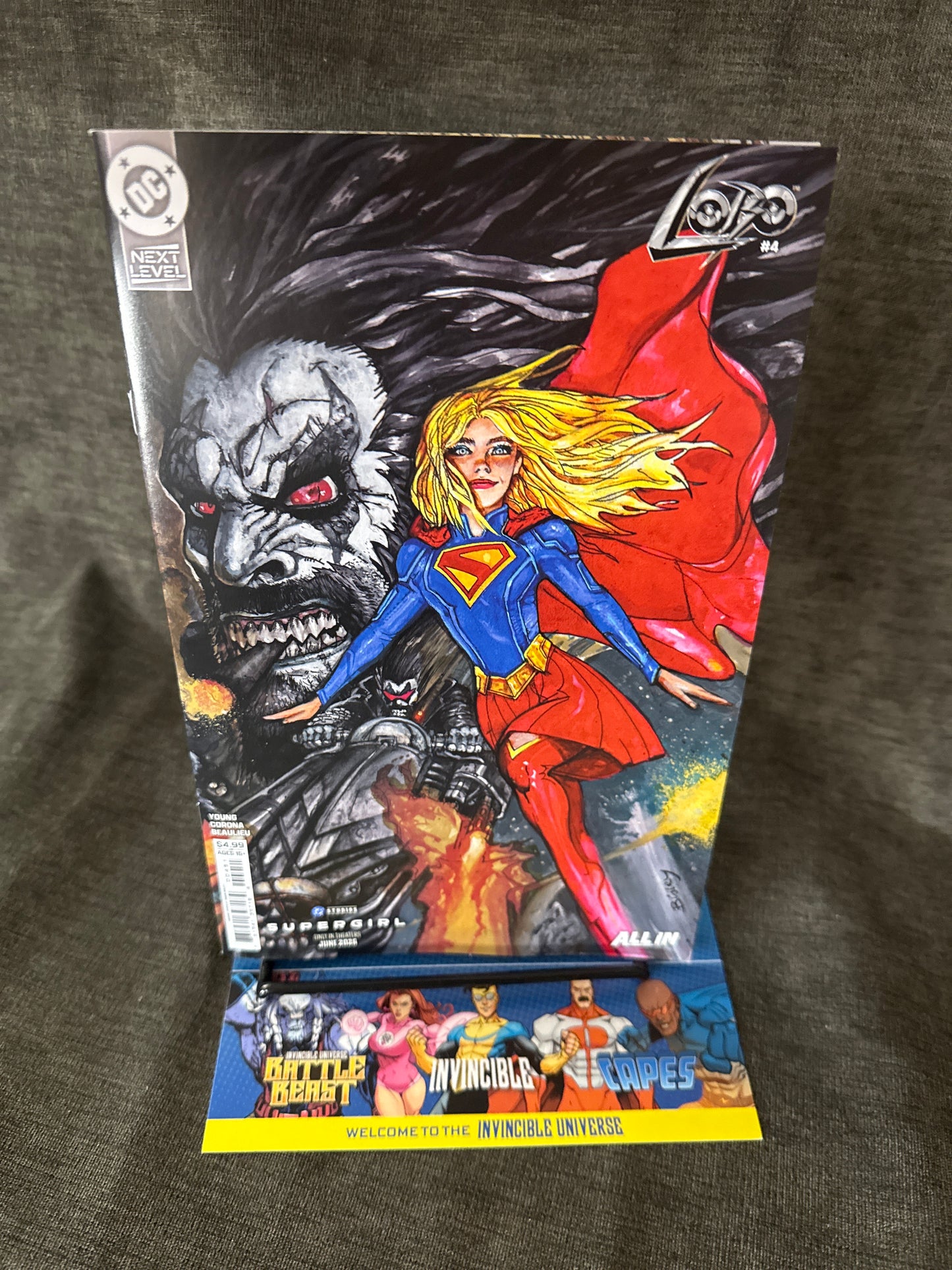 LOBO #4 CVR E SIMON BISLEY SUPERGIRL MOVIE CARD STOCK VARIANT