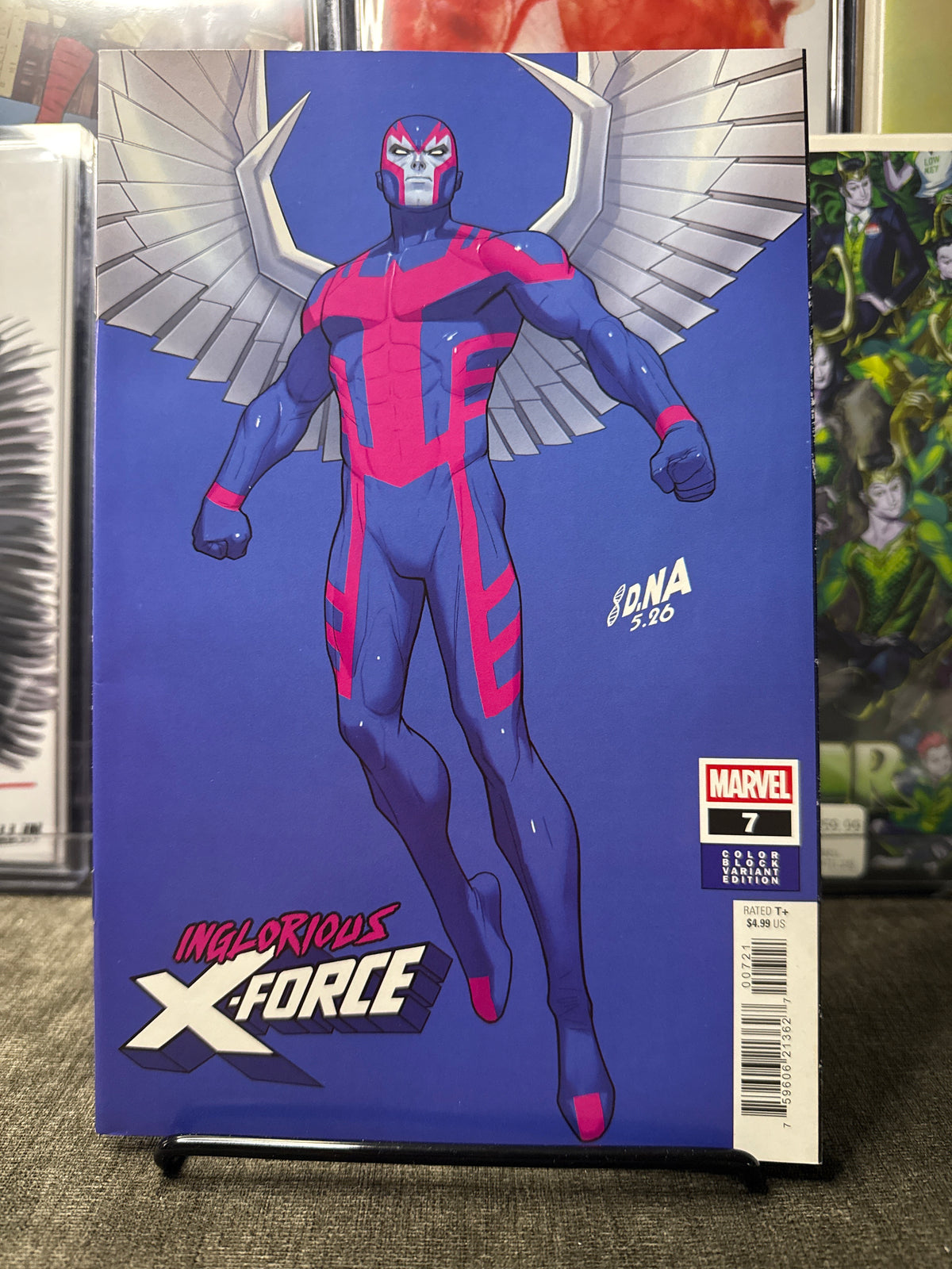 INGLORIOUS X-FORCE #7 DAVID NAKAYAMA COLOR BLOCK BLUE VARIANT