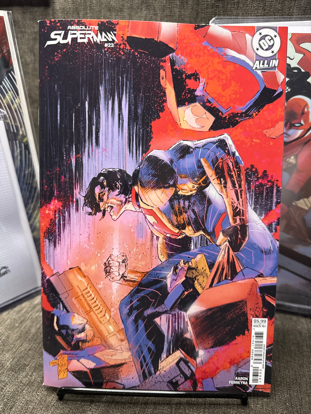 ABSOLUTE SUPERMAN #23 CVR B CLAY MANN CARD STOCK VAR