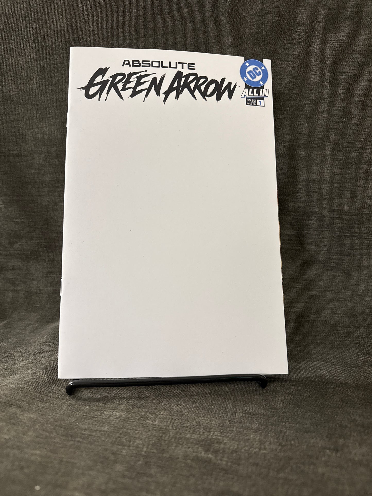ABSOLUTE GREEN ARROW #1 (OF 6) CVR G BLANK CARD STOCK VAR