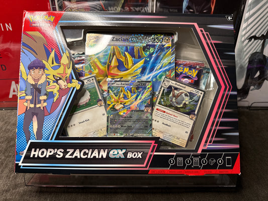 Pokémon TCG: Hop's Zacian ex Collection Box | Factory Sealed