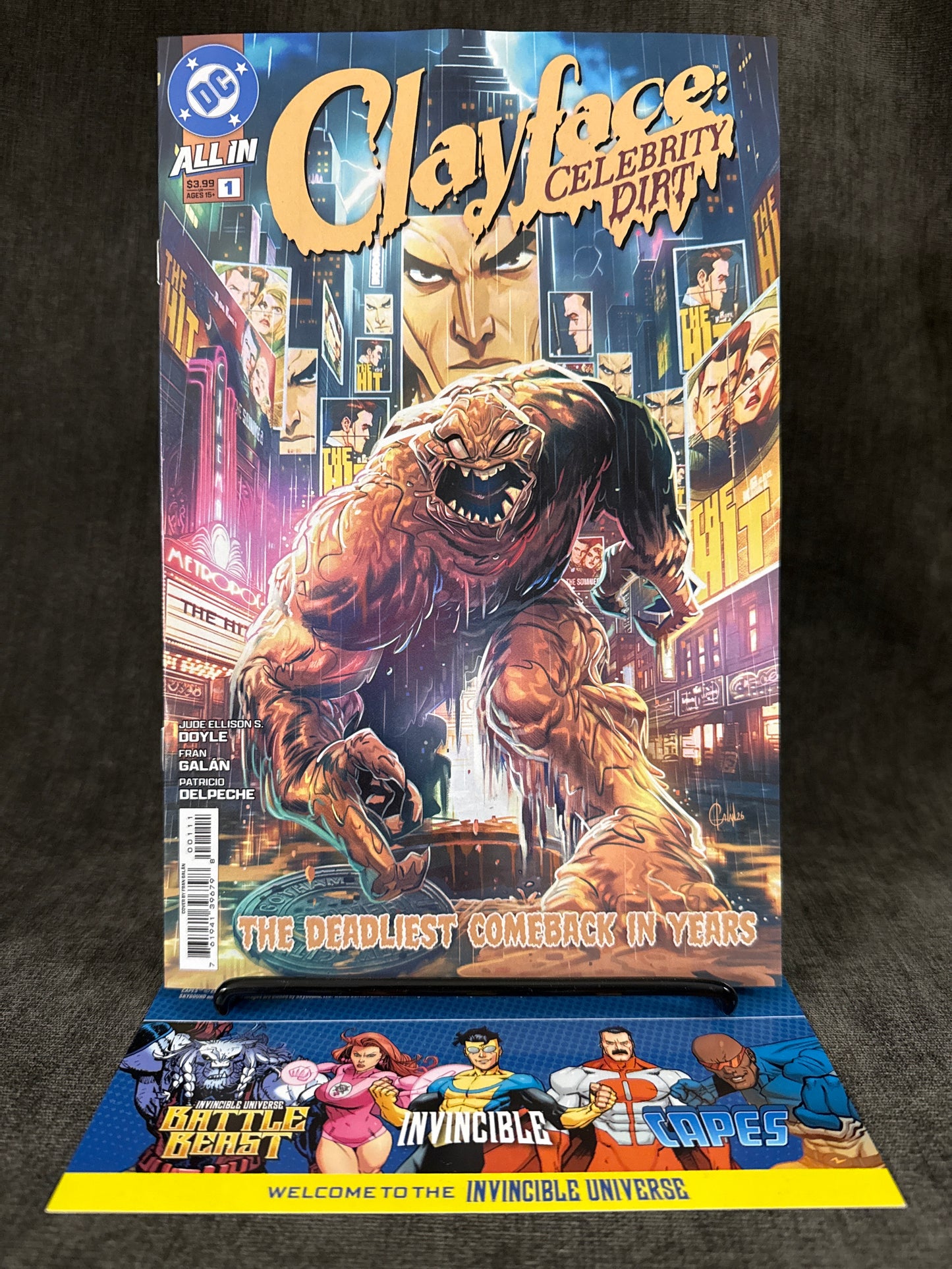 CLAYFACE: CELEBRITY DIRT #1 (OF 6) – Cover A Fran Galán