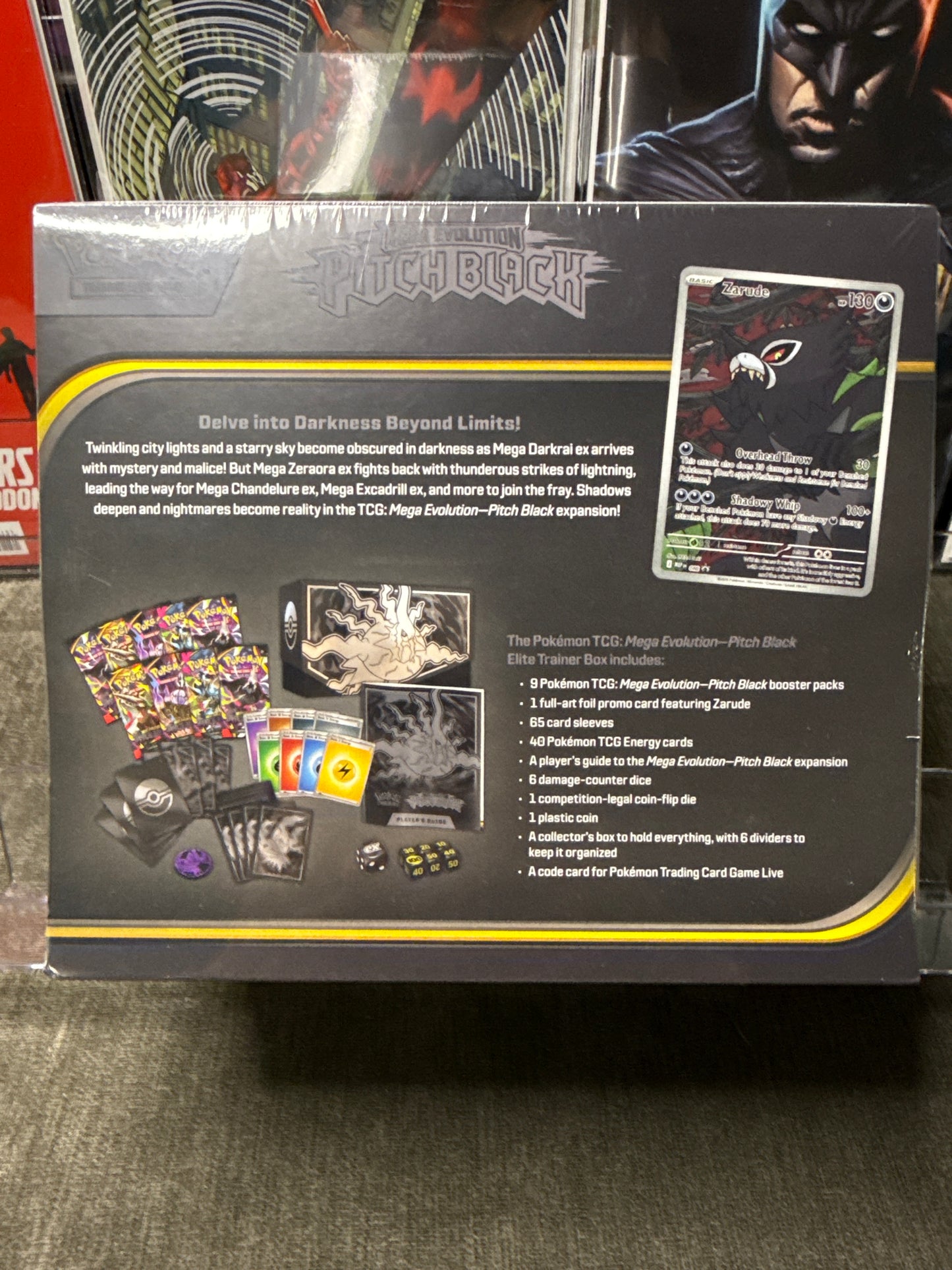 Pokémon TCG: Mega Evolution – Pitch Black Elite Trainer Box (ETB) | Factory Sealed