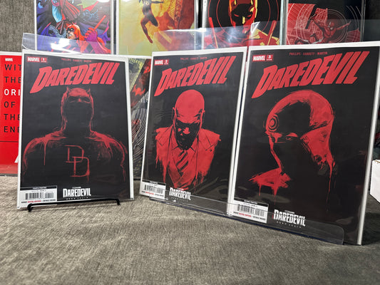 DAREDEVIL Marvel TV Reprint Variant Bundle (#1 4th Print • #2 3rd Print • #3 2nd Print)