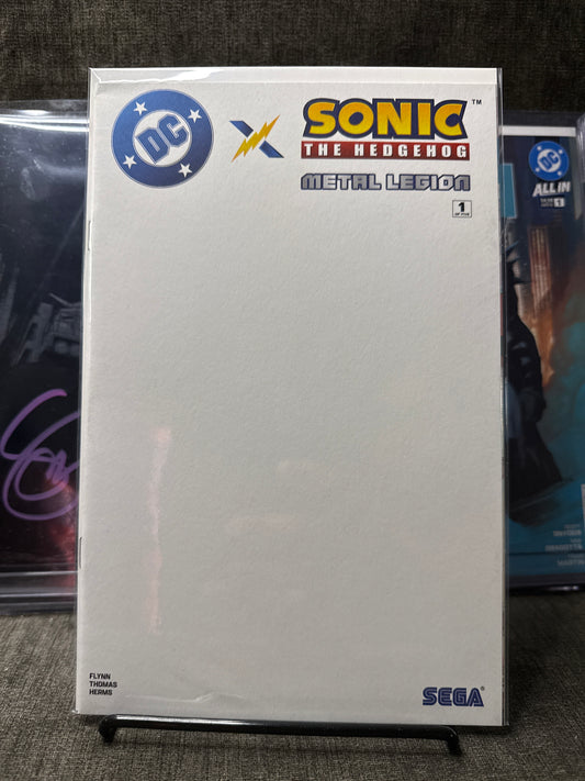 DC X SONIC THE HEDGEHOG: THE METAL LEGION #1 – CVR F BLANK CARD STOCK VARIANT
