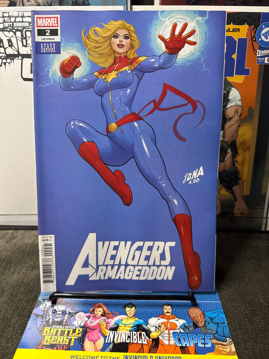 AVENGERS: ARMAGEDDON #2 – David Nakayama Color Block Blue Variant