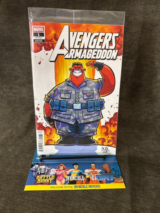AVENGERS: ARMAGEDDON #1 – Skottie Young Variant MTG Card Included